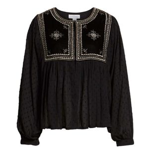 VELVET BY GRAHAM & SPENCER Nixi Holiday Jacket in Black